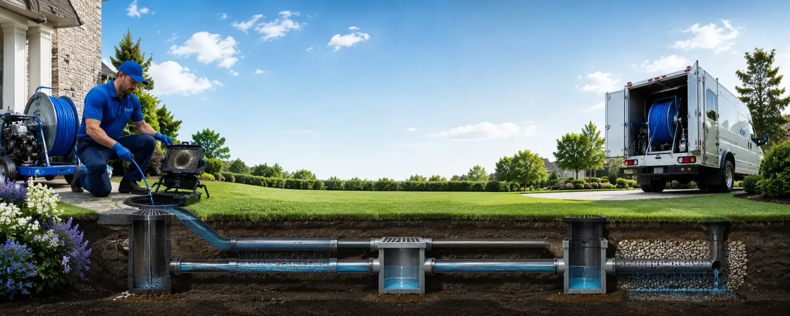 Outdoor drain cleaning information for Mount Hope, KS